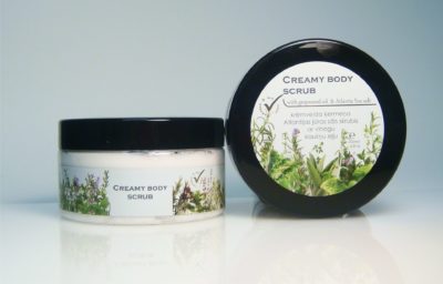 CREAMY BODY SCRUB with grapeseed oil & Atlantic sea salt