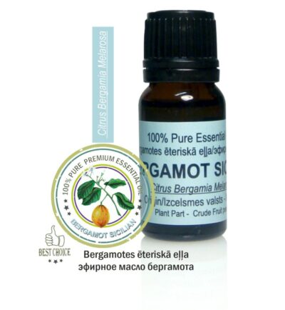 Essential oil BERGAMOT SICILIAN, 10ml Essential oil BERGAMOT SICILIAN