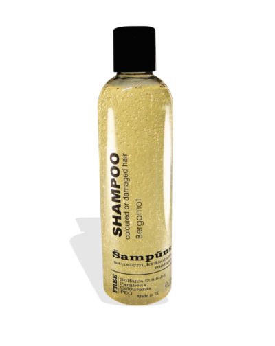 ORGANIC SHAMPOO 'BERGAMOT', for coloured and damaged hair