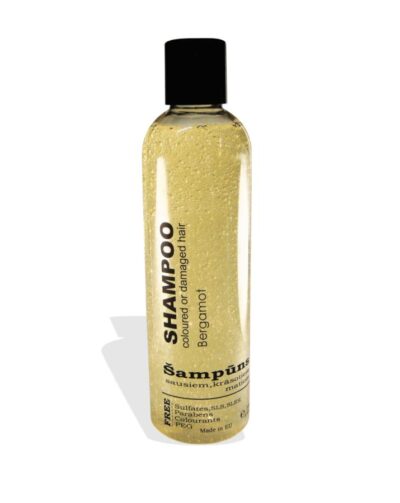 ORGANIC SHAMPOO 'BERGAMOT', for coloured and damaged hair, 200ml ORGANIC SHAMPOO 'BERGAMOT', for coloured and damaged hair