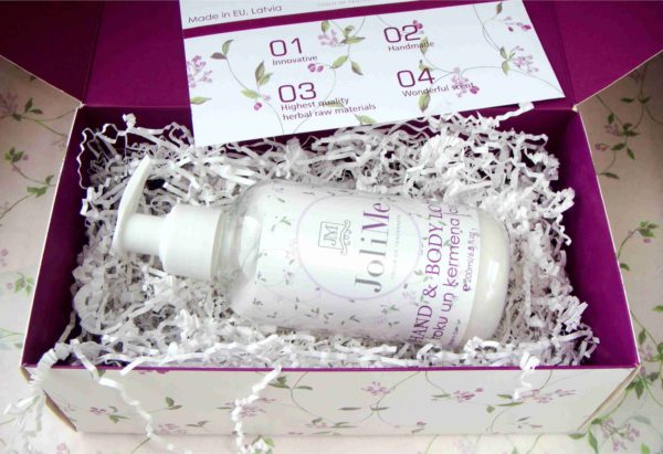 JoliME Hand and body lotion in the gift box