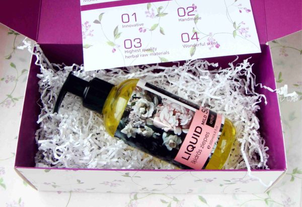 Liquid soap Orchid in the gift box