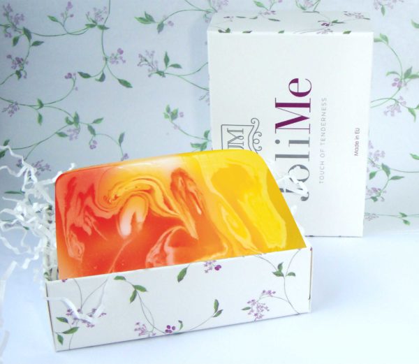 PEACH SOAP, 100gr in the gift box