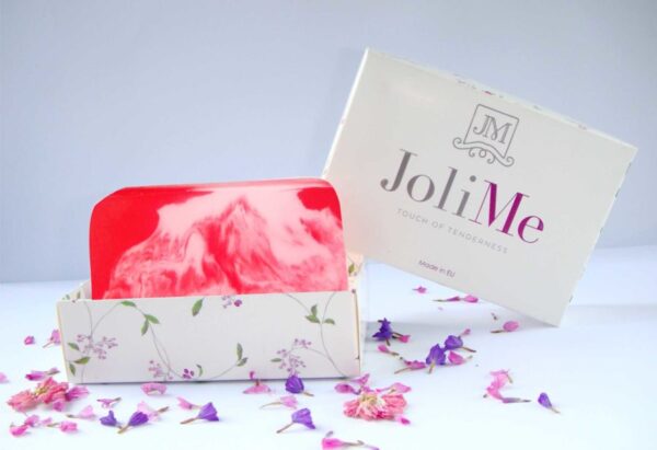 RASPBERRY SOAP, 100gr in the gift box